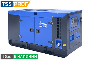 Дизельный генератор ТСС АД-16С-230-2РКМ5 в шумозащитном кожухе с АВР фото и характеристики - Фото 1