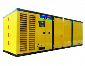 Дизельный генератор Aksa APD 2250M в кожухе фото и характеристики -