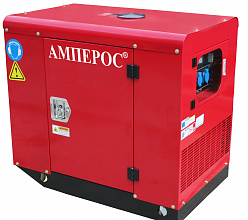 Бензиновый генератор Амперос LT11000S в кожухе фото и характеристики -