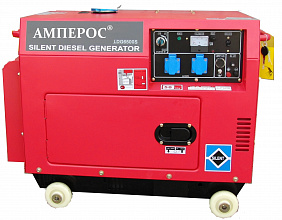 Дизельный генератор Амперос LDG 6000S в кожухе фото и характеристики -