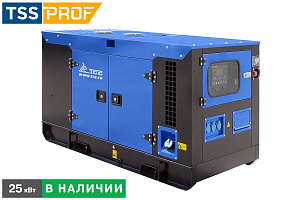 Дизельный генератор ТСС АД-25С-Т400-2РКМ5 в шумозащитном кожухе фото и характеристики - Фото 1