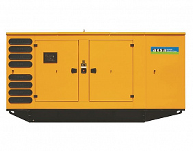 Дизельный генератор Aksa AVP 550 в кожухе фото и характеристики -