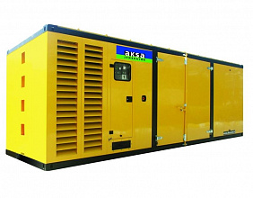 Дизельный генератор Aksa APD 1540M в кожухе фото и характеристики -