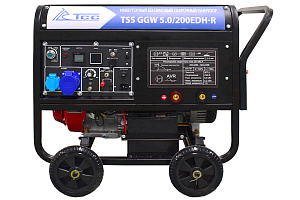 Бензиновый сварочный генератор ТСС GGW 5.0/200EDH-R (Honda GX390) фото и характеристики - Фото 2
