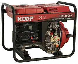 Дизельный генератор KOOP KDF4000X фото и характеристики -