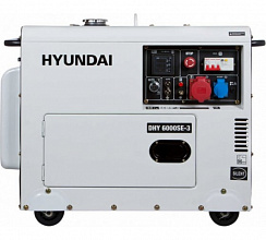 Дизельный генератор Hyundai DHY 6000 SE-3 фото и характеристики - Фото 1