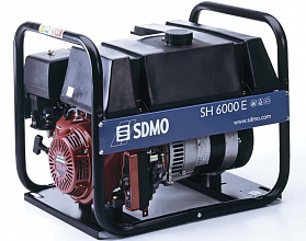 Бензиновый генератор SDMO SH 6000 E с АВР фото и характеристики -